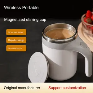 Taza Eléctrica Magnética Inalámbrica Recargable Portátil, Diseño Moderno, Nueva Taza Mezcladora Automática Giratoria para Bebidas, Ideal para Fiestas - Product Image 2