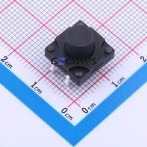 K2-1841DP-K4SW-02 Tactile Switch Through hole Component (THT)-4P,12x12mm Switch 2.5N Through Hole 12mm 12mm - Product Image 1