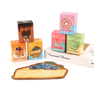 Conception personnalisée Impression de beignets Petit casse-tête simple cognitif Cadeau publicitaire <span class=keywords><strong>Mini</strong></span> casse-tête pour enfants - Product Image 6