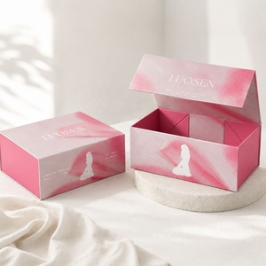 Boîte magnétique pliable monobloc à assemblage rapide, imprimé floral de qualité supérieure, pour le rangement de produits de soin, de parfums et de bijoux, boîte cadeau - Product Image 2