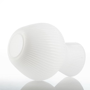 Nuevo diseño soplado a mano respetuoso con el medio ambiente moderno ópalo blanco mate brillante pantalla de lámpara de cristal grande para cubiertas de luz - Product Image 3