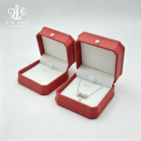 Boîte à bijoux octogonale en cuir Fandi, intérieur en velours, fermeture à boucle, style luxueux, blanc/noir, pour bagues, colliers - Voyage, maison