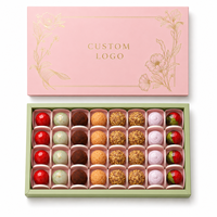 Boîte cadeau en papier personnalisée avec logo pour bonbons, chocolats, truffes de qualité supérieure
