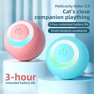 Juguete para Gatos Kadandi KT-089, Bola de Silicona con Rayas, Recargable por USB, Divertido, Rodamiento Automático, para Uso en Interiores, Bonito y Inteligente Juguete Eléctrico para Masticar - Product Image 4