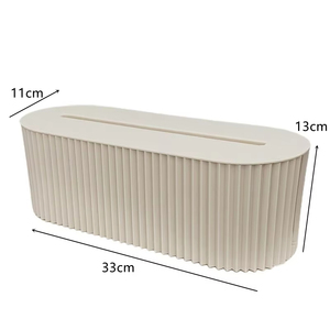 Wholesale <b>Plastic</b> Modern Design Portable Space-Saving Lightweight Bedroom Office Tabletop Socket Cable <b>Storage</b> Box Easy to Use - Product Image 6