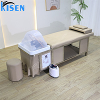 Ventes d'usine HeadSpa shampooing japonais lit cheveux Salon de beauté chaise de lavage panneau anglais Cycle de l'eau vapeur pour salon de coiffure