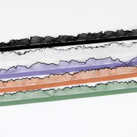 Vente en gros de bordure en dentelle Auricularia Bande élastique Accessoires du vêtement Sangle plissée en dentelle