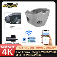 Enregistreur vidéo double objectif avant/arrière 1080P Holroadx avec contrôle par application, vision nocturne et enregistrement en boucle - Conception sur mesure pour Acura Integra 2023-2026