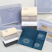 Ensemble de Bain Luxe Hôtelier Hilton en Coton Turc Authentique 100% Égyptien, Blanc Moelleux, Serviette Confortable et Accessoires de Douche