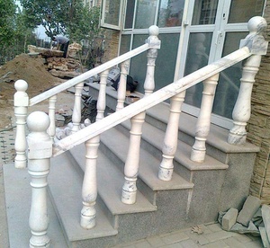 Günstige Großhandelspreise für Moderne Weiße Marmor-Treppengeländer, Balkon-Säulen und Balustraden aus <span class=keywords><strong>Stein</strong></span> für Bürogebäude aus Guangzhou - Product Image 3