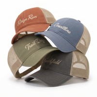Casquette de camionneur à 5 panneaux, impression personnalisée professionnelle, Logo brodé, maille, mousse de qualité supérieure