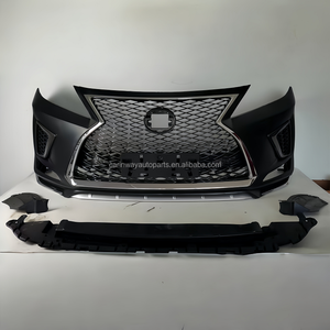 Kit de Carrocería para <span class=keywords><strong>Lexus</strong></span> RX450 2009-2015, Actualización de RX270 RX350 2009-2013 a RX350 F-Sport <span class=keywords><strong>2020</strong></span>, Kit de Parachoques Delantero, Rejilla y Alerón - Product Image 3