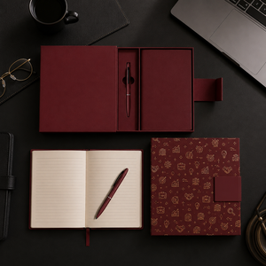 Set Regalo Ufficiale Personalizzato di Lusso con Blocco Note A5 in Inglese, Diario <span class=keywords><strong>e</strong></span> Penna in Confezione Elegante - Product Image 3