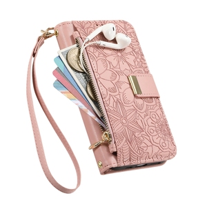 Funda Tipo Cartera con Estampado Floral para Samsung S26/S26 <span class=keywords><strong>Plus</strong></span>/A35/A36/A37, Funda con Correa Cruzada para Galaxy A57/S25FE - Product Image 4