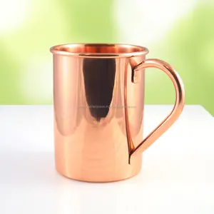 100% Pure Copper Cup Handmade Moscow Copper Mule Mug Gift Set of four pcs