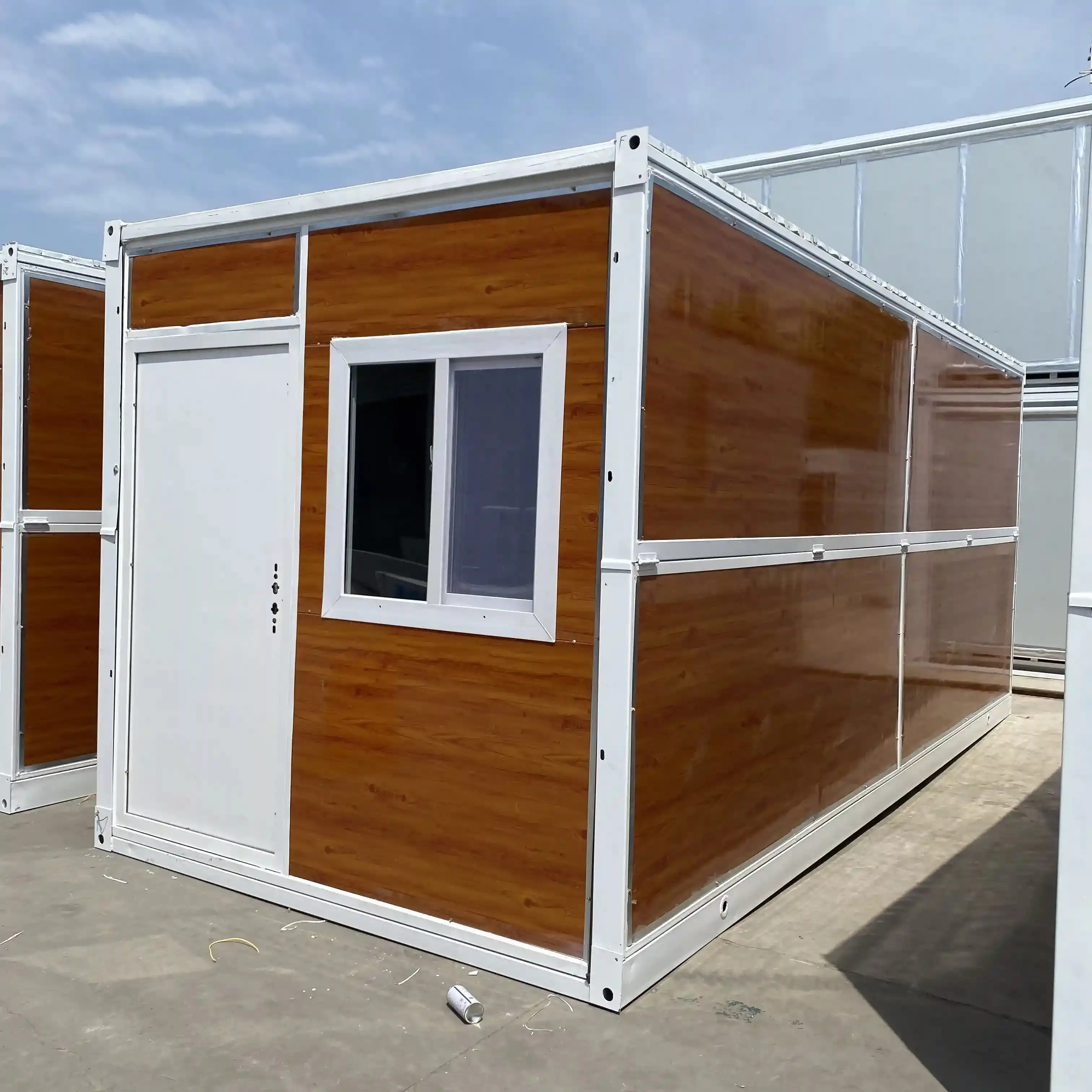 Hızlı inşa prefabrik ev 20ft 40ft modüler katlanır konteyner ev kamp katlanabilir küçük küçük konteyner ev ev ofis