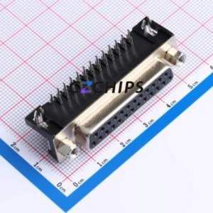 D-SUB-DR-25FKSM D-Sub/VGA Connector Through hole Component (THT) Connector ( Total Number of PINs: 25P ) - Product Image 1