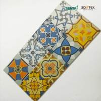 Azulejos de impresión de diseño de madera, certificación CE, grano de madera, 12mm, suelo de vinilo laminado