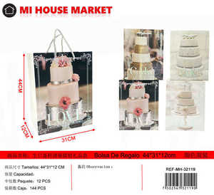 Borsa Regalo per Torta di Compleanno in Tessuto Non Tessuto con Stampa a Caldo Stile alla Moda - Product Image 3