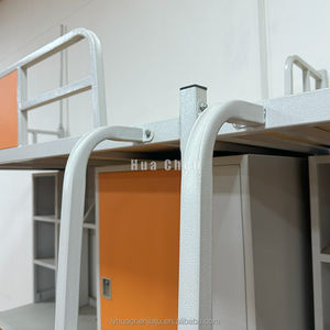 Белая прочная металлическая двухъярусная кровать для молодежи и взрослых, современный дизайн, для использования в квартирах и отелях, 3-ярусные запасные части - Product Image 4