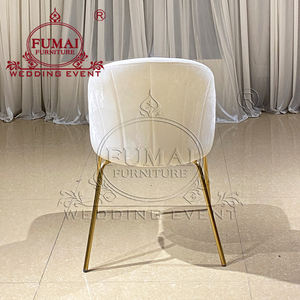 Chaises de salle à manger contemporaines en acier inoxydable doré pour hôtels - Vente en gros - Product Image 4