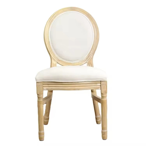 Silla apilable King <span class=keywords><strong>Luis</strong></span> de comedor apilable de madera maciza con respaldo redondo y pop - Product Image 6