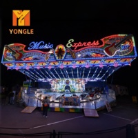 Manège Musical Express Himalaya pour Enfants, Attraction de Parc à Thème Rotative à 360 Degrés pour Extérieur