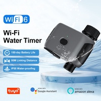 Temporizador de Riego Inteligente con Control Remoto Programable por WiFi Tuya, Tipo EU/US, IP55, CE, RoHS, para Suministro OEM/ODM