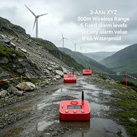 Moniteur de tremblements de terre inclinables pour éolienne montagneuse 001 Deg IP66 avec support magnétique pour surveillance à 360° des éoliennes en pente