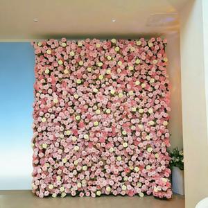 Lifelike Plant Texture <b>Artificial</b> Flower Wall 8ftx8ft Wedding Party Event Reception Background Decor - Product Image 5