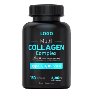Vitaminas Multi Colágeno para Mujeres y Hombres - Tipo I, II, III, V, <span class=keywords><strong>X</strong></span> - Sin GMO - 150 Cápsulas - Product Image 1