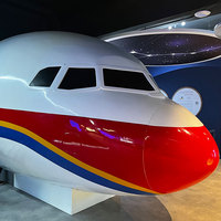 Simulateur de vol réaliste Moetry : Cockpit d'avion de course avec siège, jeu de rôle de petit pilote pour musée d'enfants