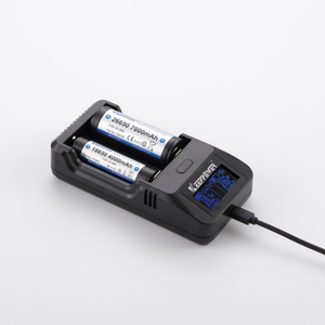 Caricabatterie universale agli ioni di litio Keeppower L2 per <span class=keywords><strong>18650</strong></span> 18500 26650 Ricarica rapida con display LCD, protezione multipla - Product Image 1