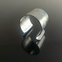 Accessoires pour serres agricoles et tunnels polyvalents pour myrtilles : Pince métallique Omega de fixation de film pour arceaux de serre, clip rond