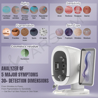 Analyseur de peau intelligent K33 AI, imagerie spectrale 8 spectres, analyseur de visage 3D, 29 fonctions, détection de l'âge de la peau et du pH, appareil de beauté professionnel