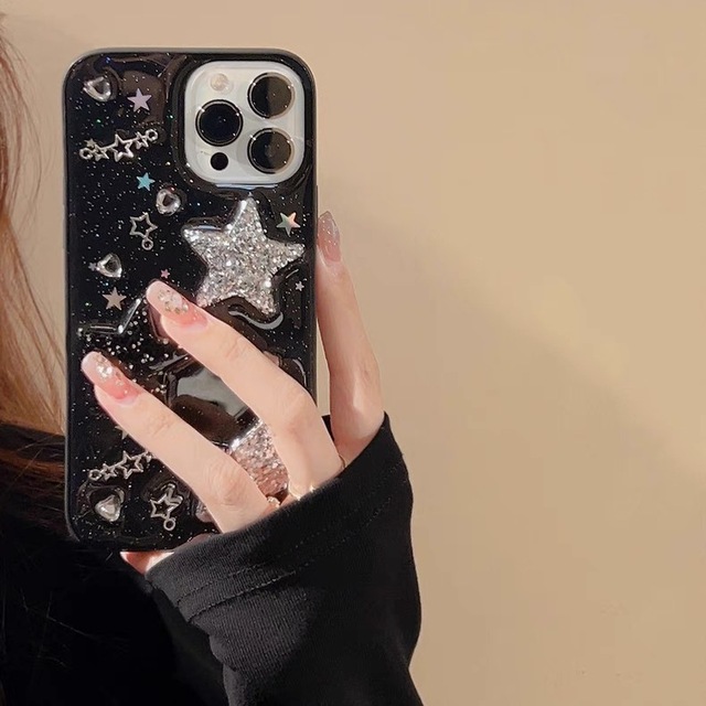 Sweet & Cool 3D Star Phone Case for IPhones 15 Pro Max Phone Accessories for iphone 17 case Mobile Phone Cases for iphone 16 15