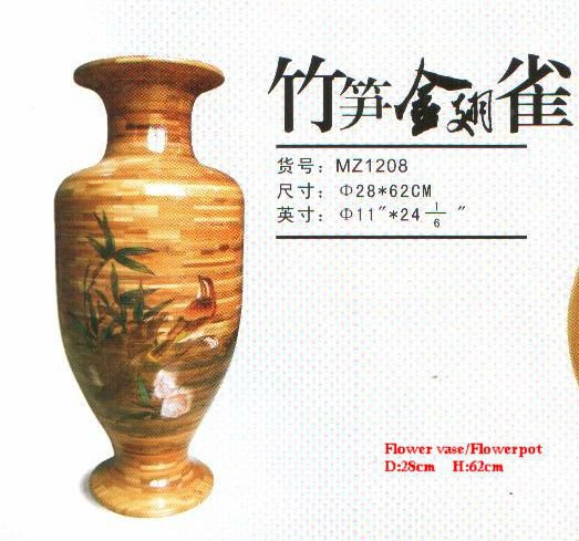 Горячая Распродажа, декоративная большая китайская бамбуковая ваза с высоким полом