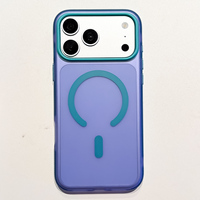 Étui magnétique compatible premium pour iPhone 13-18, coque de protection hybride à anneau magnétique plat avec 6 couleurs
