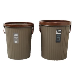 Household Round Garbage <b>Bin</b> 8L <b>Large</b> Capacity Plastic Cylindrical Indoor Waste <b>Bin</b> For Toilet Bathroom <b>Kitchen</b> - Product Image 5