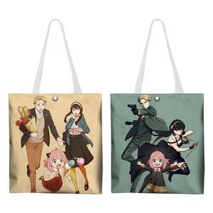 79 Designs 37*33 Mixte Anime Filles Toile <span class=keywords><strong>Sac</strong></span> Fourre-Tout Luffy JO HD Impression <span class=keywords><strong>Sac</strong></span> À Bandoulière Dessin Animé Eren Jaeger <span class=keywords><strong>Manga</strong></span> <span class=keywords><strong>Sac</strong></span> À Provisions - Product Image 6