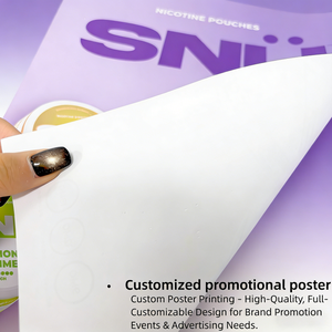 Affiches promotionnelles personnalisées en couleur pleine résolution Impression numérique offset Kraft pour les événements professionnels Publicité de marque - Product Image 2