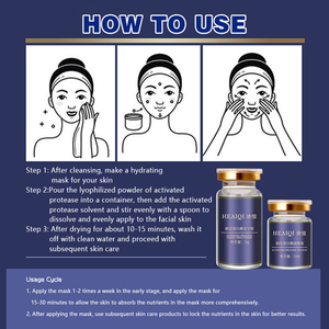 Ensemble de poudre lyophilisée Masque enzymatique anti-âge <span class=keywords><strong>Miracle</strong></span> Lifting du visage Élimination des rides V Face Line Sculpture Masque enzymatique ODM OEM B - Product Image 5