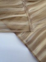 Extensions de cheveux humains 100% vierges russes Remy à cuticules intactes, double tirage, trame papillon XO, volume invisible