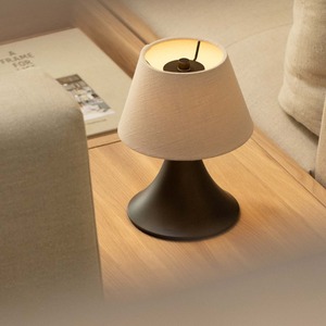 Cenare Bronze Linen Rechargeable Desk Lamp Touch Control Battery Powered LED Indoor Outdoor Bedroom Study Living Room Lamp - Product Image 4