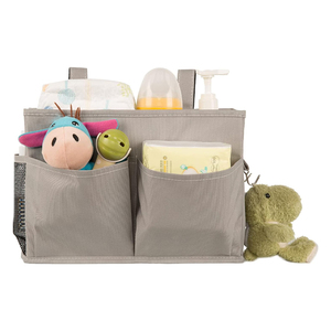 Organisateur suspendu beige à multiples poches, universel pour fauteuil ou fauteuil roulant, pour la maison et l'extérieur - Product Image 6