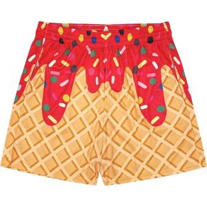 Shorts de sport pour homme personnalisés, imprimé crème glacée, séchage rapide, en mesh, pour la plage et les occasions décontractées - Product Image 4