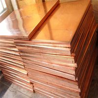 C11000 99.9% Pure Mirror Polished Red Copper Sheet Plate 0.5-20mm 4x8 for Architecture Decoration Busbar Electrical