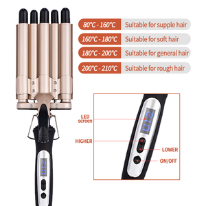 <span class=keywords><strong>Rizador</strong></span> <span class=keywords><strong>de</strong></span> <span class=keywords><strong>Pelo</strong></span> Eléctrico <span class=keywords><strong>de</strong></span> Cerámica Profesional <span class=keywords><strong>de</strong></span> 5 Barriles con Pantalla LCD, Fácil <span class=keywords><strong>de</strong></span> Usar, <span class=keywords><strong>Ondas</strong></span> Naturales, al por Mayor - Product Image 5