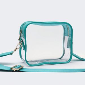 Sacs à bandoulière transparents en PVC pour femmes, avec fermeture éclair étanche, sacs à bandoulière portables pour l'automne et l'hiver - Product Image 3