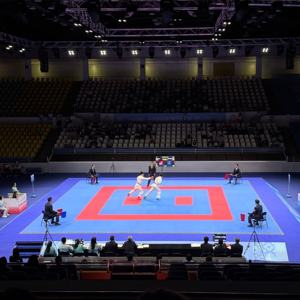 Tapis de sol professionnel Hydefoam XPE pour arts martiaux, karaté, taekwondo, judo, approuvé par la WKF, tapis de karaté antidérapant 104*104cm - Product Image 6